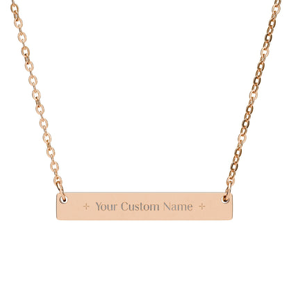 Personalized Custom Engravable Nameplate Necklace