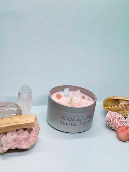 Creative Flow Crystal Candle