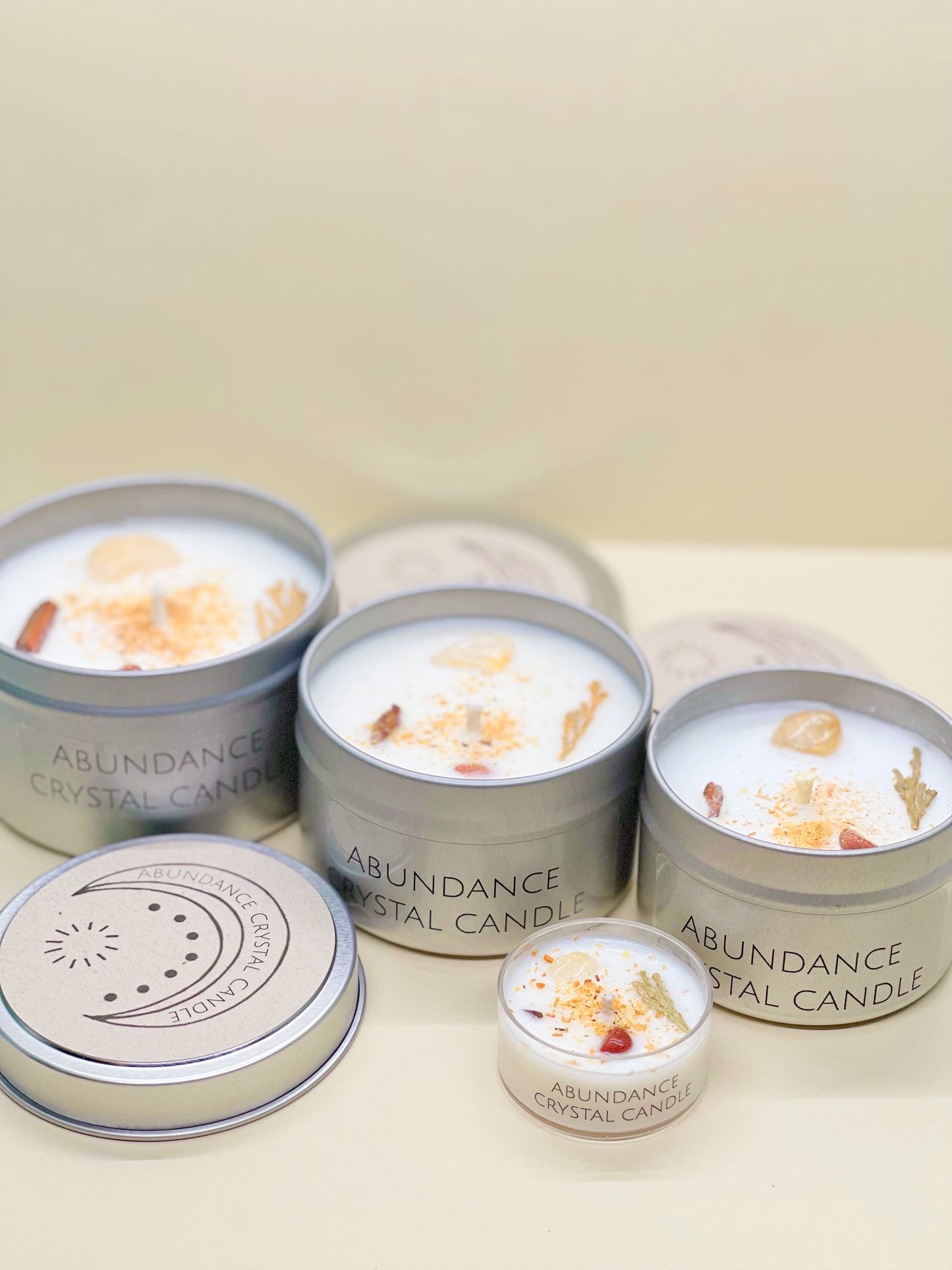 Abundance Crystal Candle