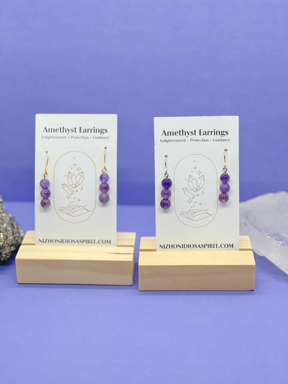 Amethyst Crystal Earrings