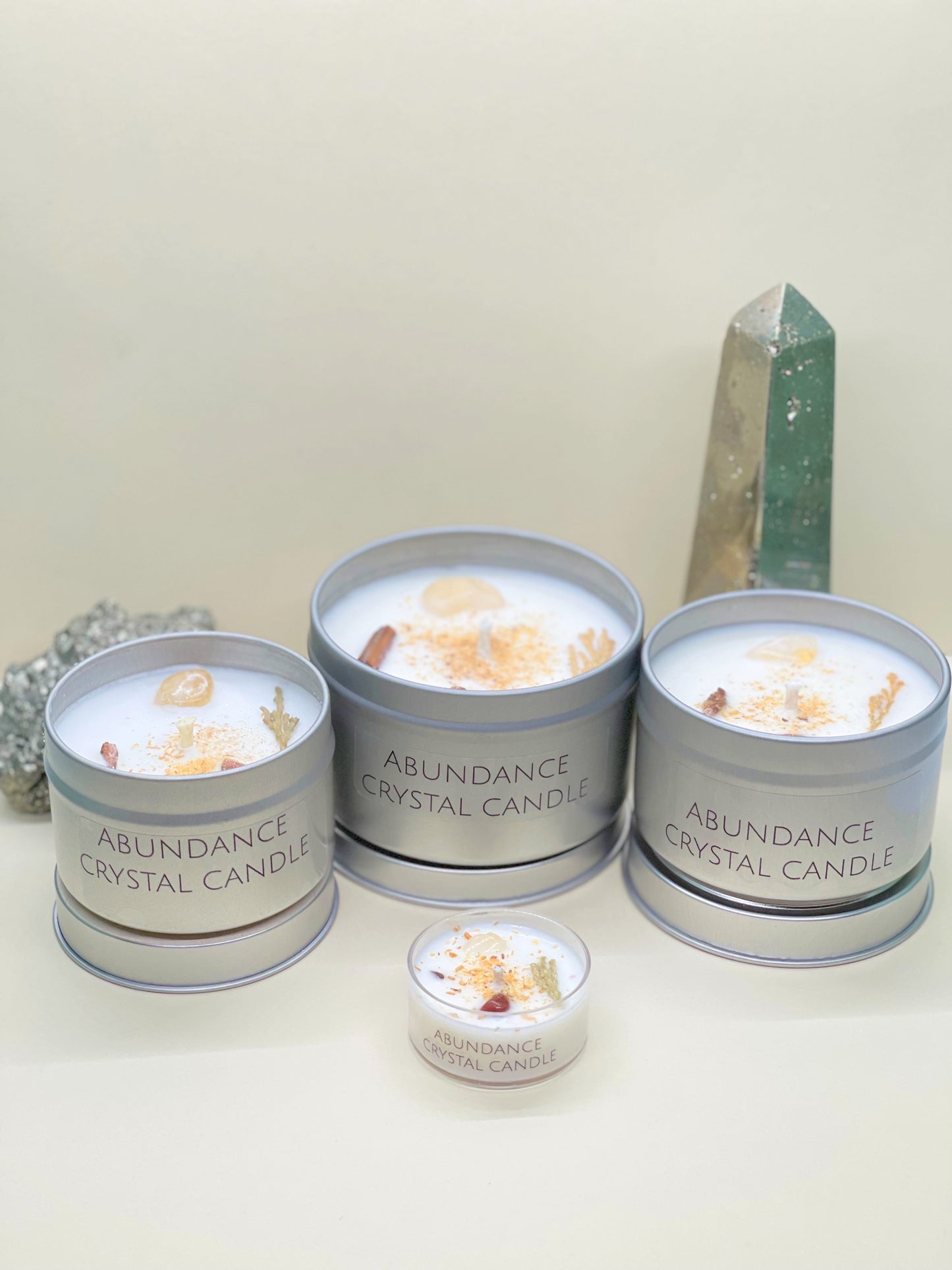 Abundance Crystal Candle