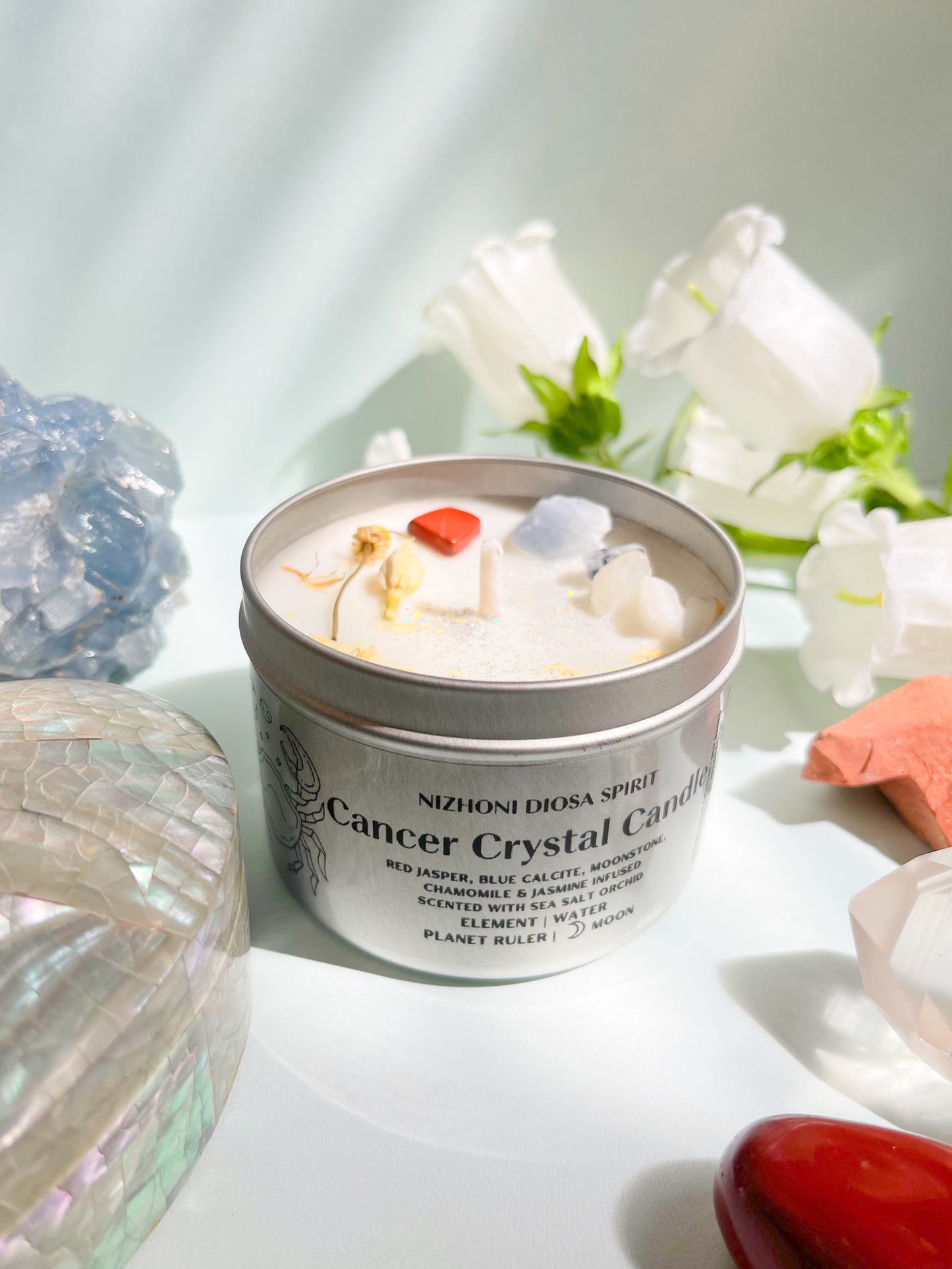 Cancer Crystal Candle