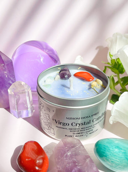 Virgo Crystal Candle