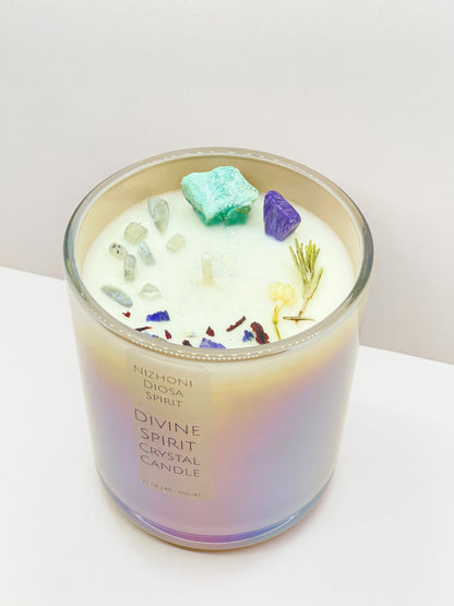 Divine Spirit Crystal Candle