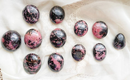 Rhodonite Palm Stone