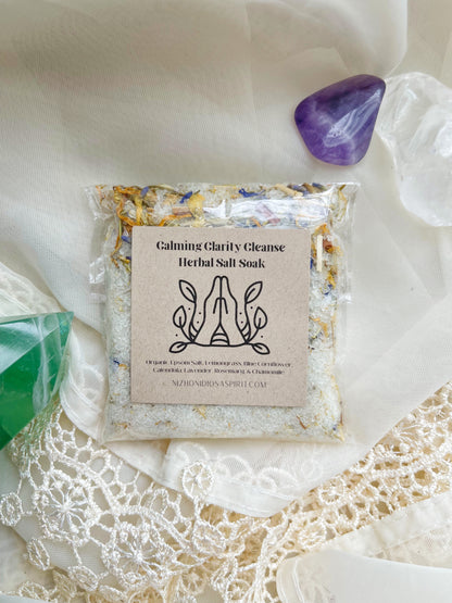 Calming Clarity Cleanse Herbal Salt Soak