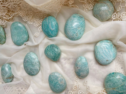 Amazonite Palm Stone