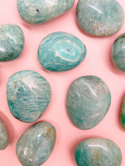 Amazonite Palm Stone