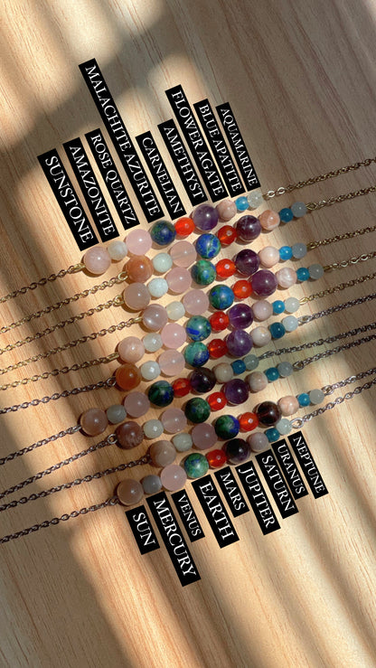 Crystal Solar System Necklace