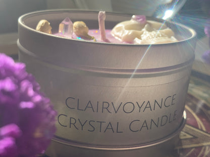 The Clairvoyance Crystal Candle