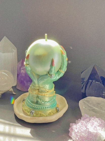 Witch Crystal Ball Candle