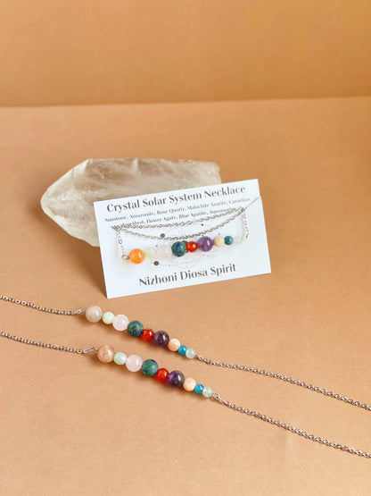 Crystal Solar System Necklace